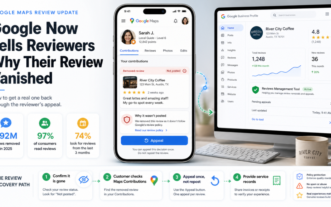 Google Now Tells Reviewers Why Their Review Vanished: How to Get a Real One Back